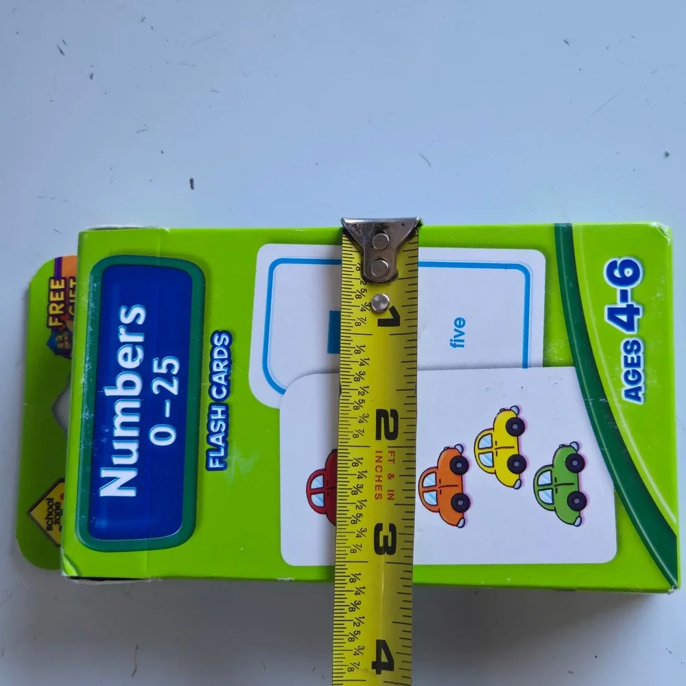 School Zone Numbers 0-25 Flash Cards Ages 4-6 Math Learning Educational 04022